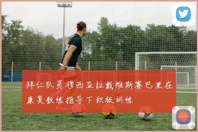 拜仁队员穆西亚拉戴维斯赛巴里在康复教练指导下积极训练